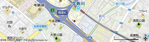 ナカハラデンキ今津店周辺の地図