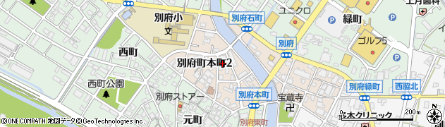 兵庫県加古川市別府町本町2丁目周辺の地図