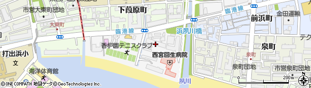 ヴィークコート夙川香櫨園周辺の地図