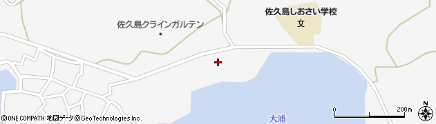 愛知県西尾市一色町佐久島（珍蒔）周辺の地図