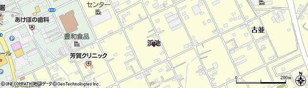 愛知県豊橋市西幸町（浜池）周辺の地図