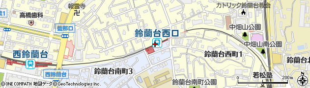 鈴蘭台西口駅周辺の地図