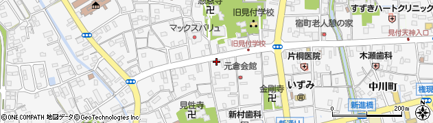 静岡県磐田市西坂町周辺の地図