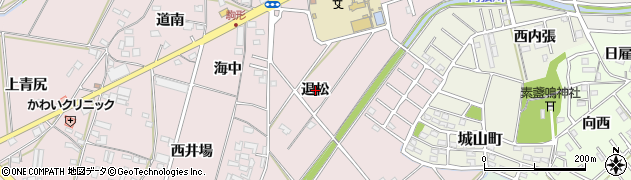 愛知県豊橋市駒形町（退松）周辺の地図