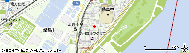 大阪府大阪市東淀川区柴島周辺の地図