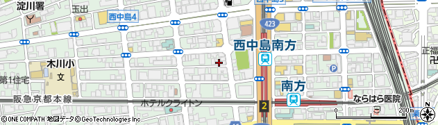 やなぎ屋クリーニング西中島店周辺の地図