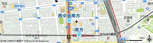 ひょうたん寿し 新大阪店周辺の地図