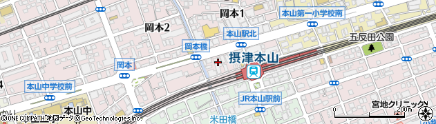 ウエルシア神戸岡本店周辺の地図