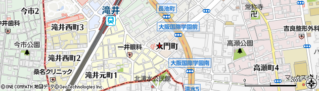 大阪府守口市大門町周辺の地図