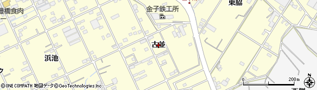 愛知県豊橋市西幸町（古並）周辺の地図