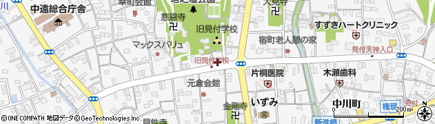 静岡県磐田市馬場町周辺の地図