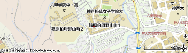 神戸松蔭女子学院大学　チャペル周辺の地図