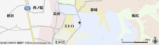 京都府木津川市加茂町尻枝ミドロ周辺の地図