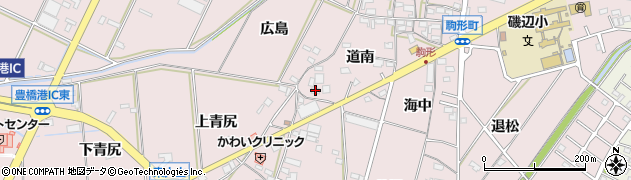 愛知県豊橋市駒形町道南35周辺の地図