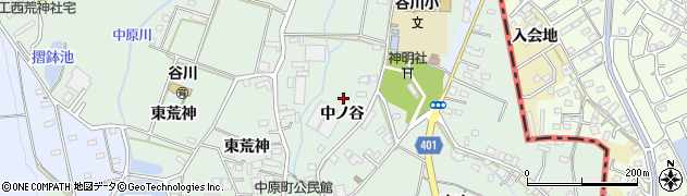 愛知県豊橋市中原町周辺の地図