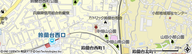 神戸市民文化振興財団北区文化センター周辺の地図