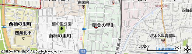 大阪府大東市明美の里町6周辺の地図