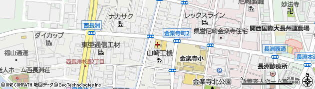 西松屋尼崎西長洲店周辺の地図