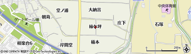 京都府木津川市相楽柿ケ坪周辺の地図