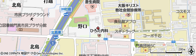 大阪府門真市野口826周辺の地図