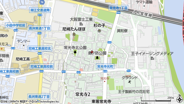 〒660-0811 兵庫県尼崎市常光寺の地図