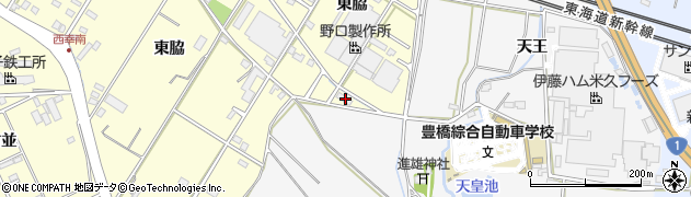 愛知県豊橋市西幸町東脇221周辺の地図