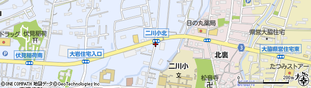 二川小北周辺の地図
