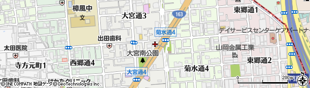 守口自動車整備株式会社　大宮工場周辺の地図