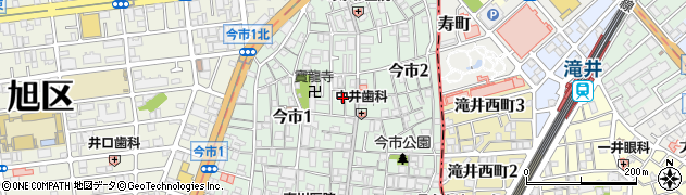 大阪府大阪市旭区今市周辺の地図