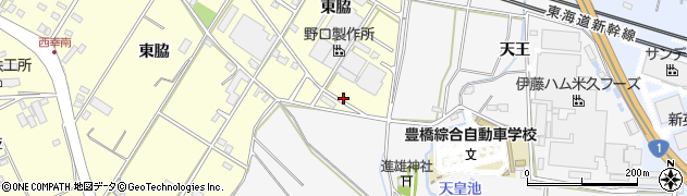 愛知県豊橋市西幸町東脇220周辺の地図