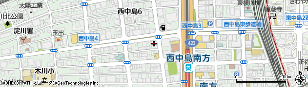 白川電気土木株式会社　大阪支店周辺の地図