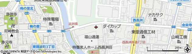 ミニストップ福山通運阪神店周辺の地図