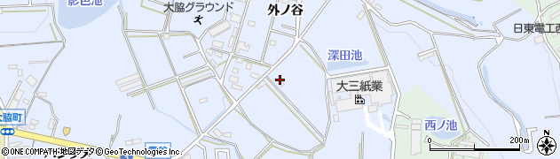愛知県豊橋市雲谷町外ノ谷214周辺の地図