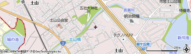 兵庫県加古川市平岡町土山331周辺の地図