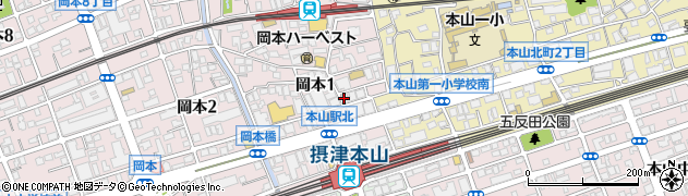 珈琲 春秋Kobe 岡本本店周辺の地図