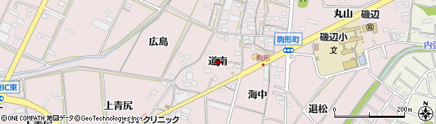 愛知県豊橋市駒形町道南周辺の地図