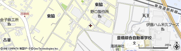 愛知県豊橋市西幸町東脇206周辺の地図