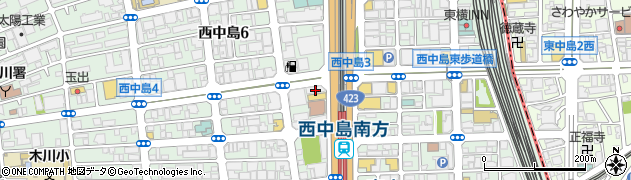 竹田食品販売株式会社大阪営業部周辺の地図