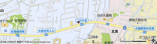 豊橋信用金庫大岩支店周辺の地図