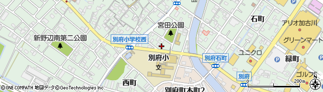 兵庫県加古川市別府町宮田町45周辺の地図