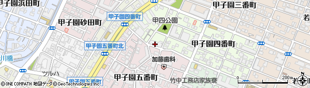 ディオレ甲子園四番町管理組合周辺の地図
