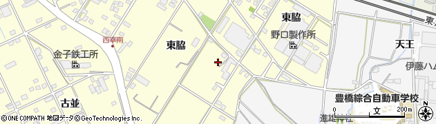 愛知県豊橋市西幸町東脇149周辺の地図