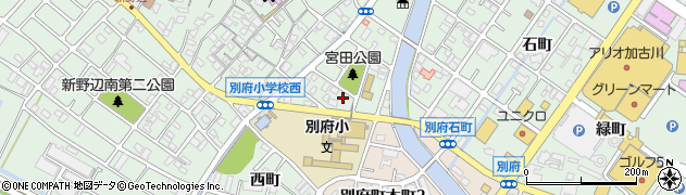 兵庫県加古川市別府町宮田町43周辺の地図