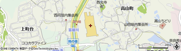 ペットアミ生駒店周辺の地図