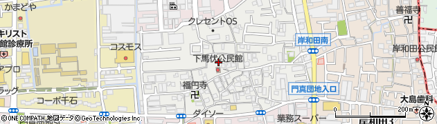 大阪府門真市下馬伏町周辺の地図