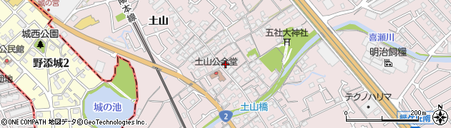 兵庫県加古川市平岡町土山539周辺の地図