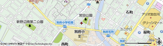 兵庫県加古川市別府町宮田町44周辺の地図