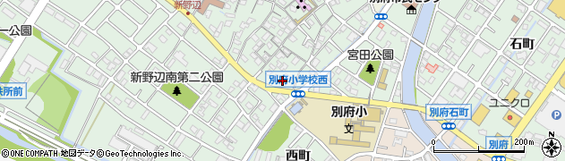 兵庫県加古川市別府町周辺の地図