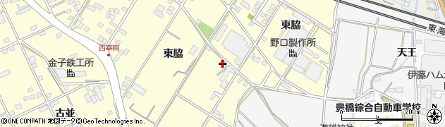 愛知県豊橋市西幸町東脇147周辺の地図