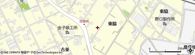 愛知県豊橋市西幸町東脇41周辺の地図